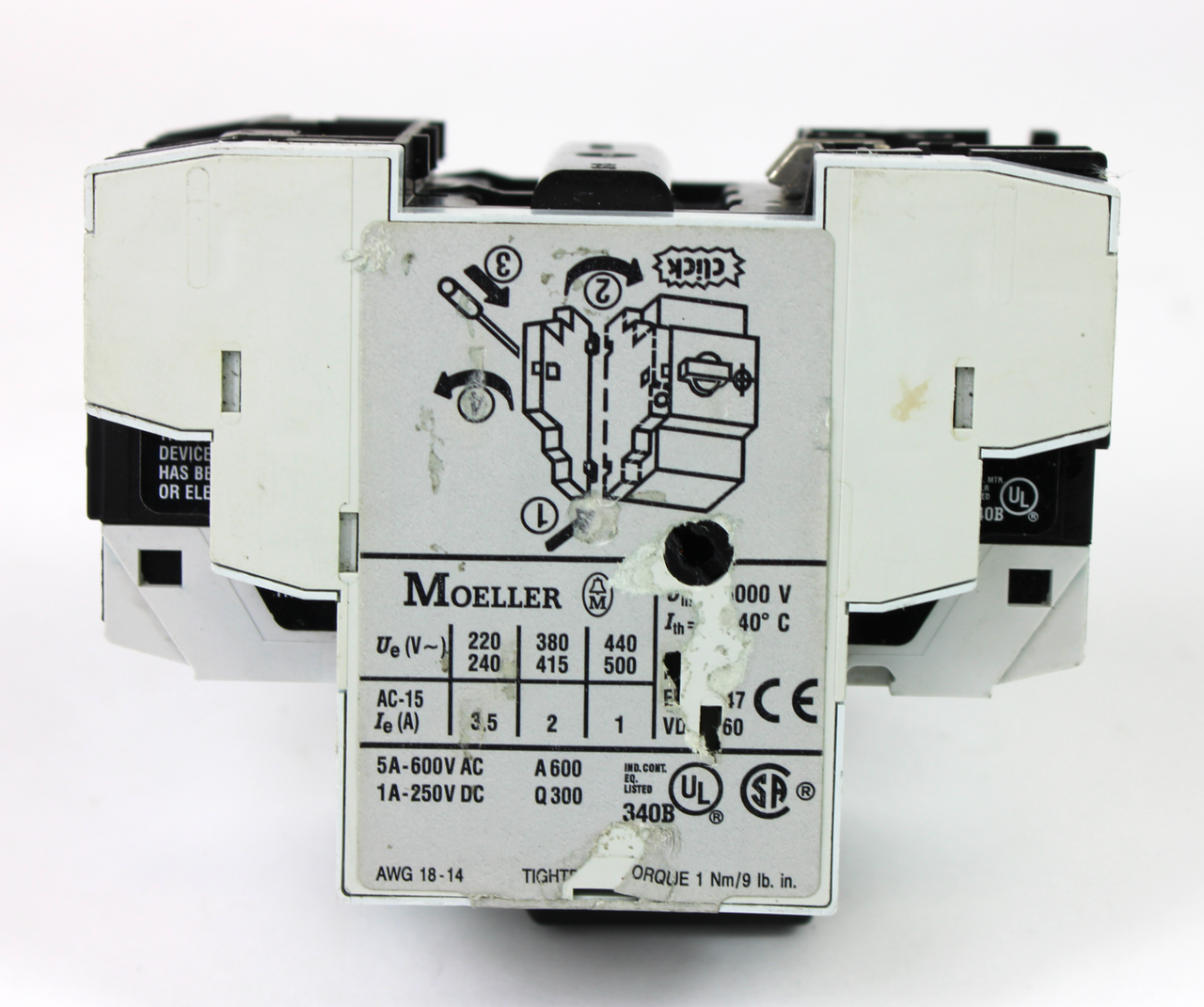 Moeller Eaton PKZM0-0,63 Protector, .63 Amp, 220/240V, 3 Pole
