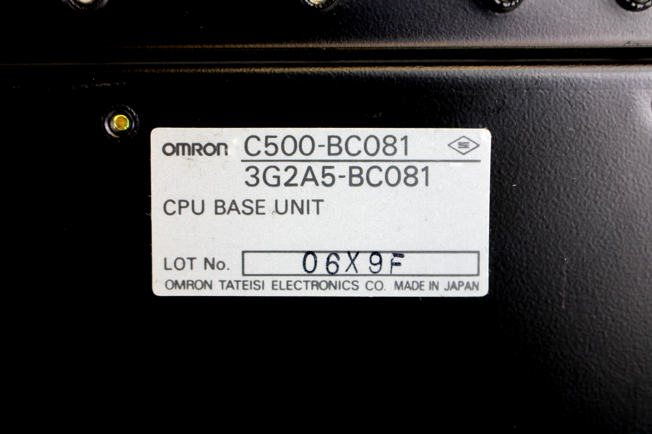 Omron C500-BC081 CPU Base Unit, 8-Slot