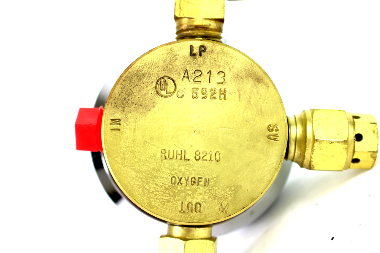 Uniweld RUHL8210 Single Stage Regulator, Oxygen 1/4" NPT(F) Inlet