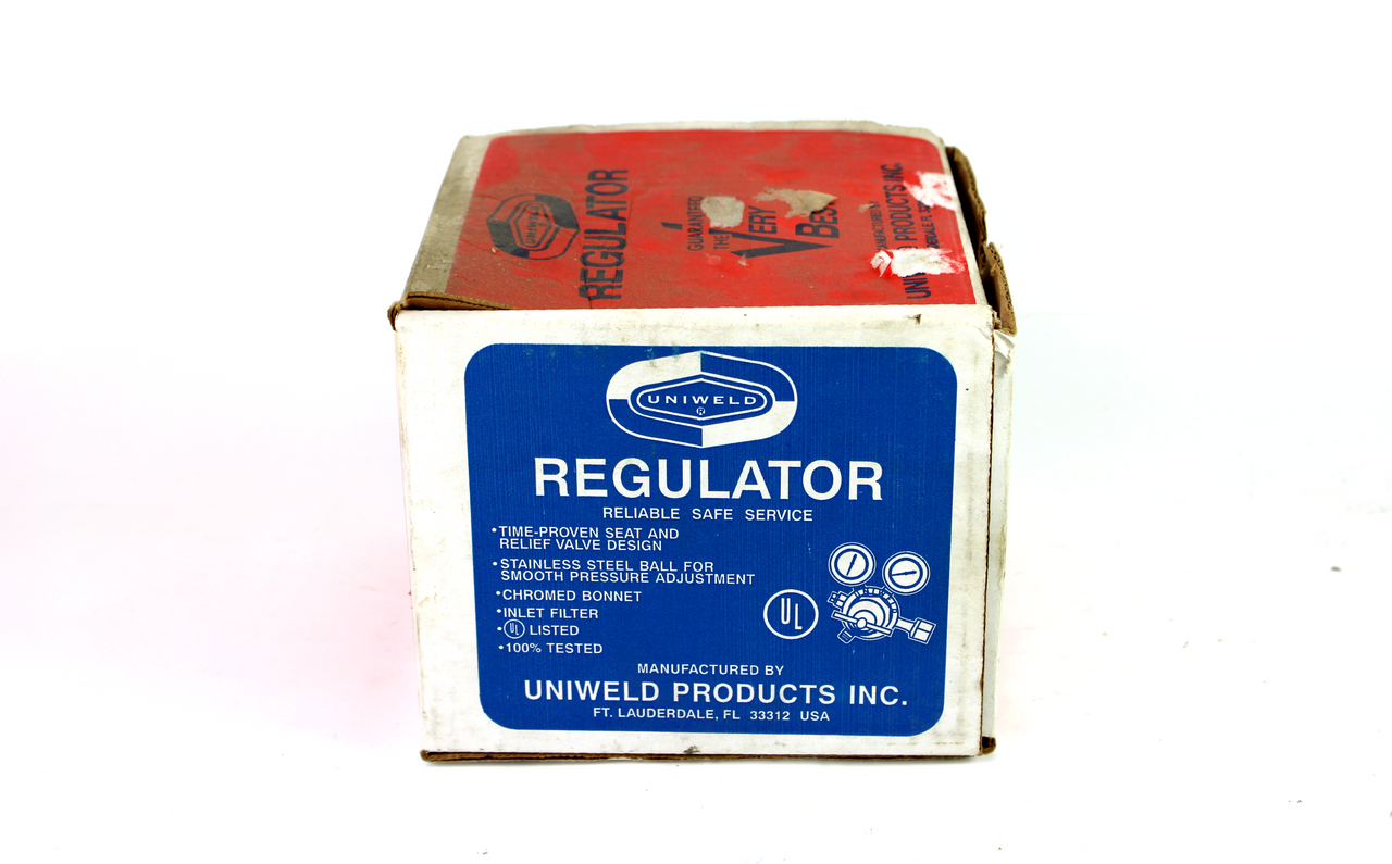 Uniweld RUHL8210 Single Stage Regulator, Oxygen 1/4" NPT(F) Inlet
