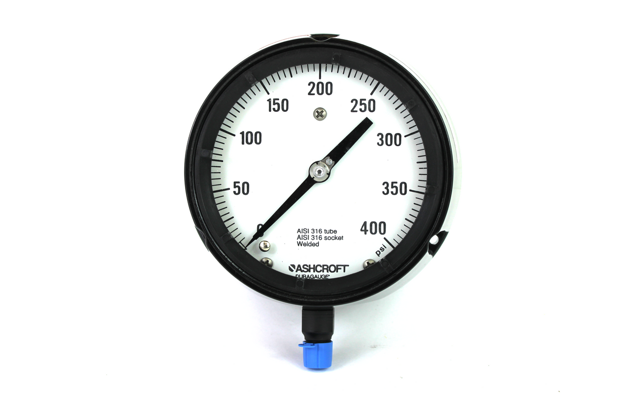 Ashcroft 45-1279-88L-02L-400 Duragauge Pressure Gauge, 4 1/2 Ashcroft 45-1279-88L-02L-400 Duragauge Pressure Gauge, 4 1/2
