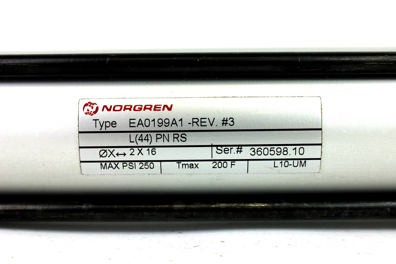 Norgren EA0199A1-2X16-L(44) Pneumatic Cylinder, 2" Bore, 16" Stroke