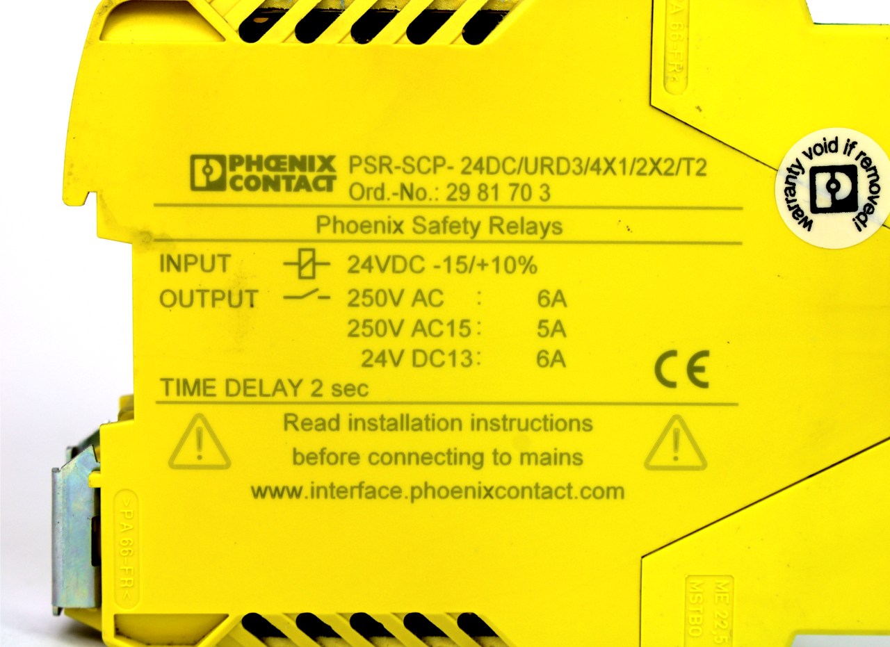 Phoenix Contact PSR-SCP-24DC/URD3/4X1/2X2/T2 Safety Relay, 250V AC, 24V DC