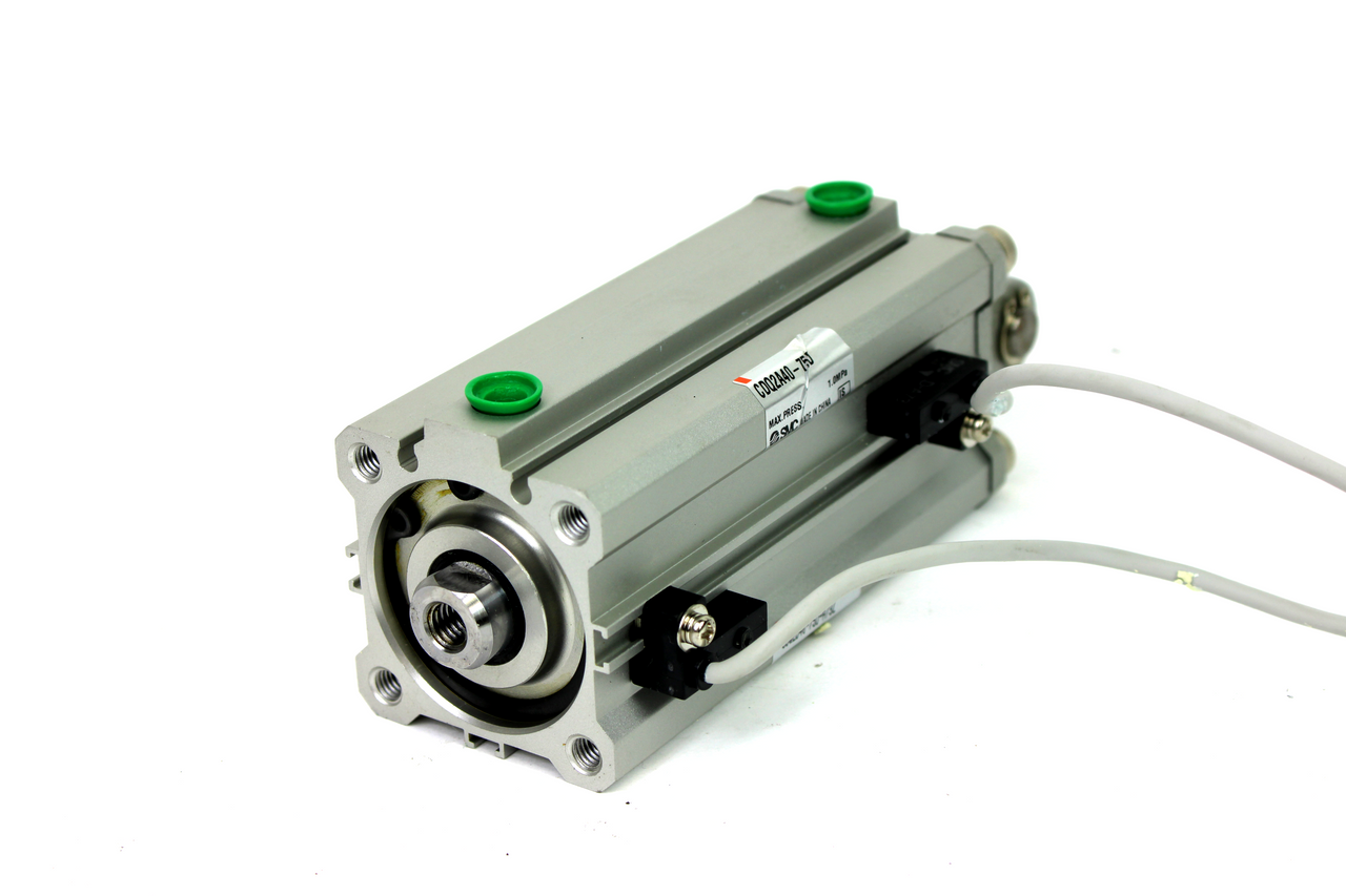 SMC CDQ2A40-75D-A73 Pneumatic Cylinder with 2 D-A73 Switches 40mm X 57mm 