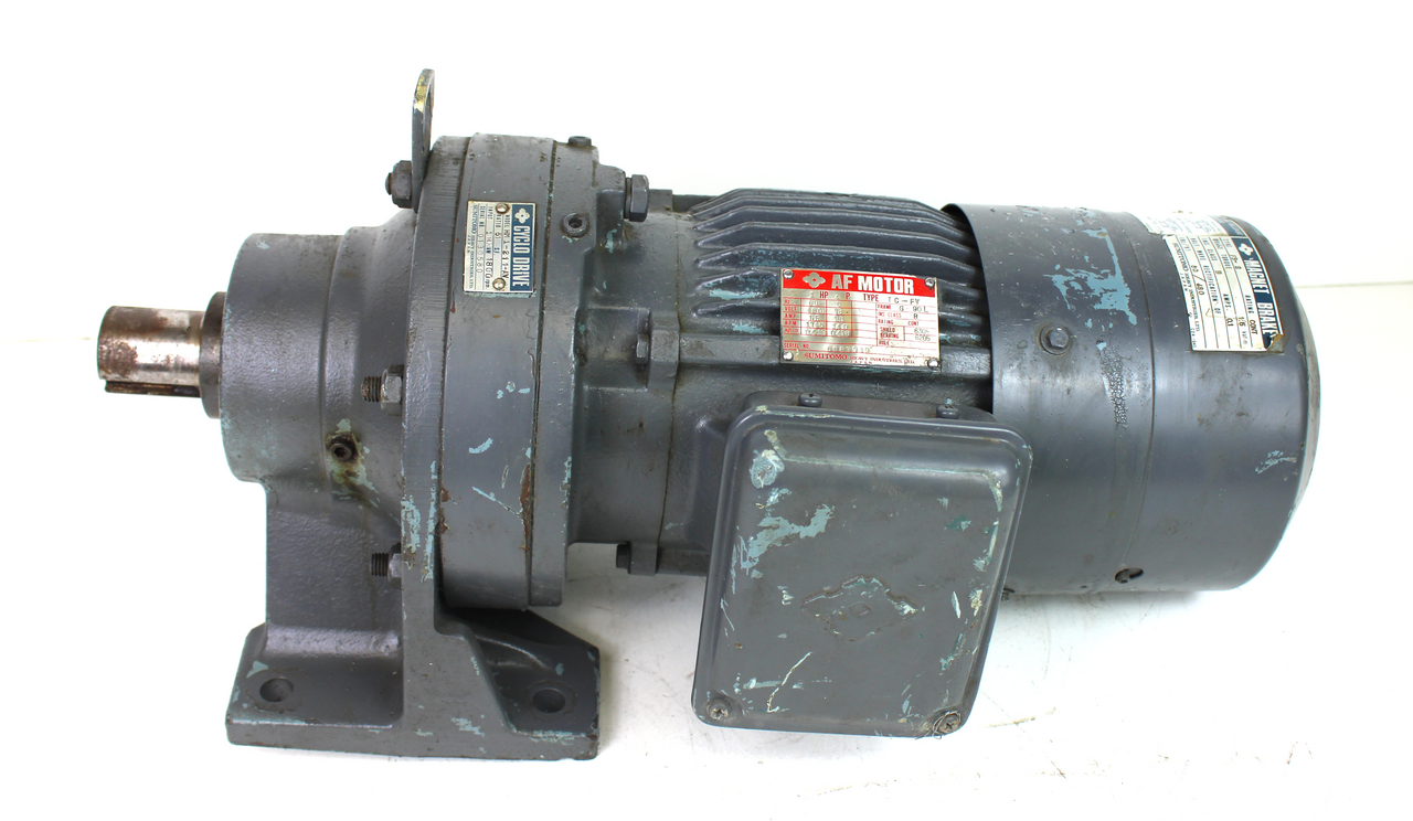 Sumitomo HM 1-27 1-AV Cyclo Gear Drive u0026 TC-FV AF Inverter Motor w/ FB-2  Magnetic Break