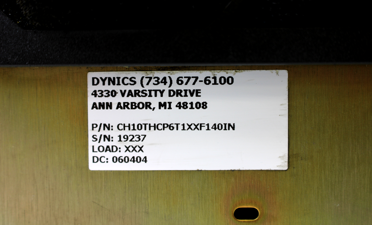 Dynics / L.H. Controls CH10THCP6T1XXF140IN Industrial Monitor