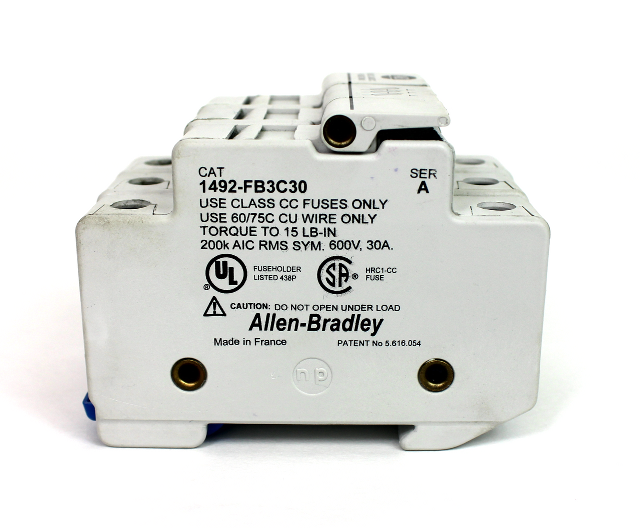 Allen Bradley 1492-FB3C30-L Ser. A Fuse Holder