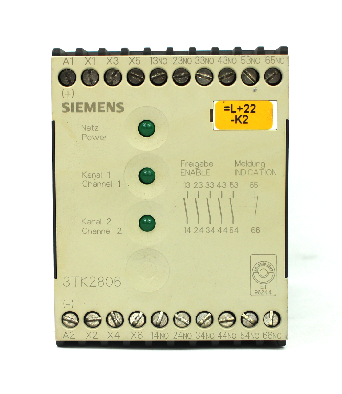Siemens 3TK28060BB4 Safety Relay 24VDC
