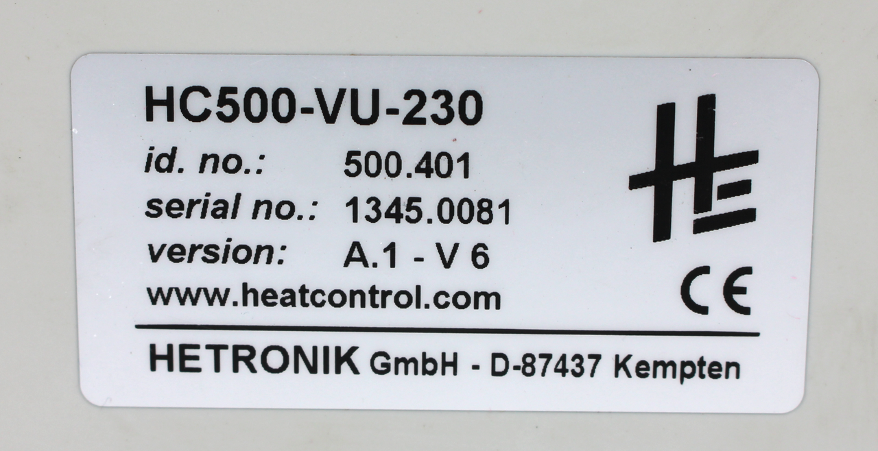 Hetronik HC500-VU-230 Voltage Unit, Version A.1-V6, 24V