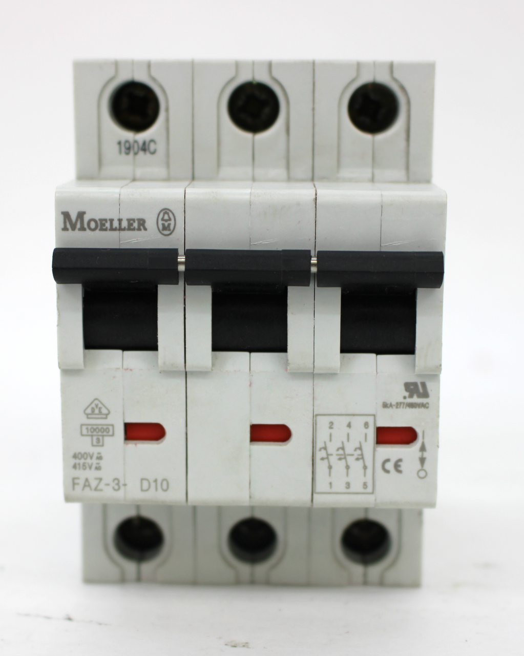 Moeller FAZ-3-D10 Circuit Breaker 3Pole 16A