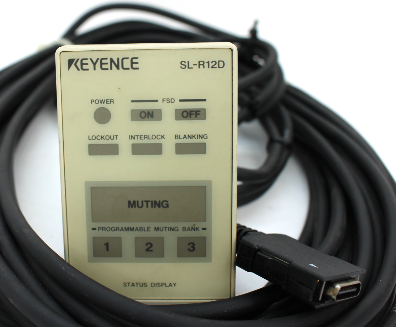 Keyence SL-R12D Status Display Unit For Safety Light Curtain w/ OP42383 Cable