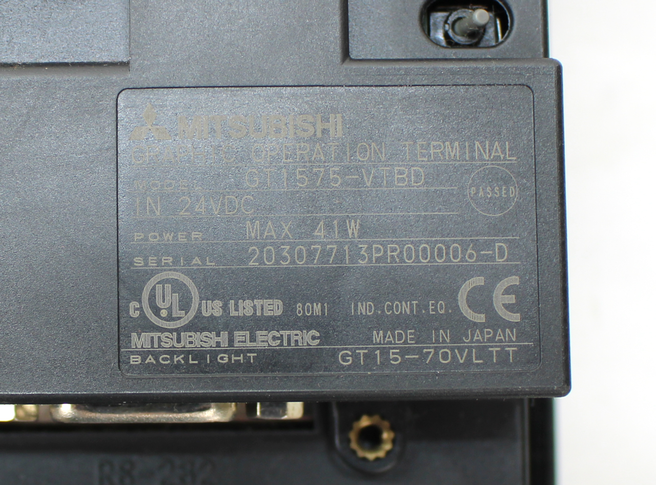 Mitsubishi GT15-J71E71-100 Ethernet Interface Unit w/ GT1575-VTBD Terminal