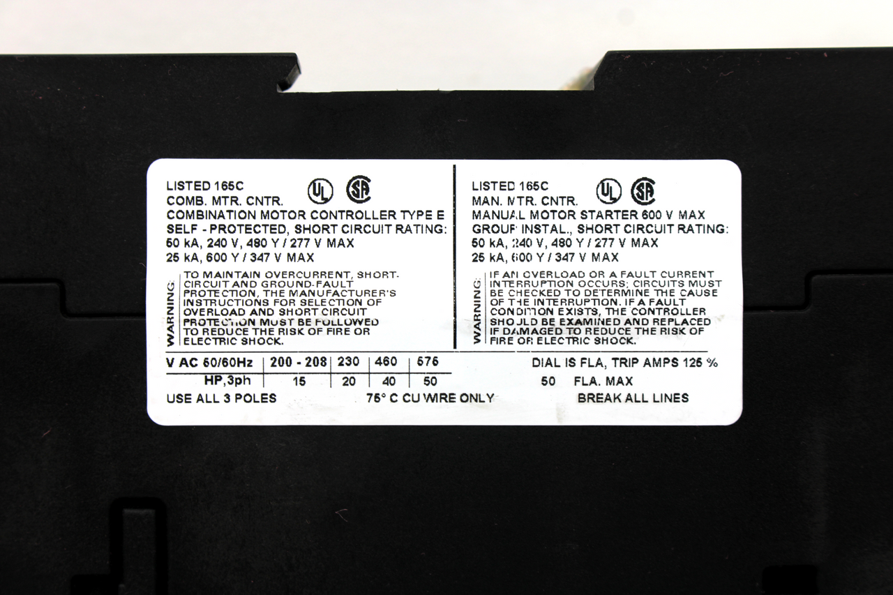 Siemens 3RV1031-4HA10 Combination Motor Controller, 690V, 29W