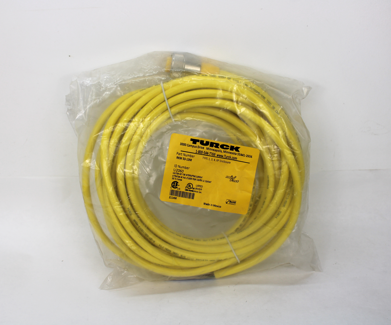 Turck RKM 50-10M Power Cable