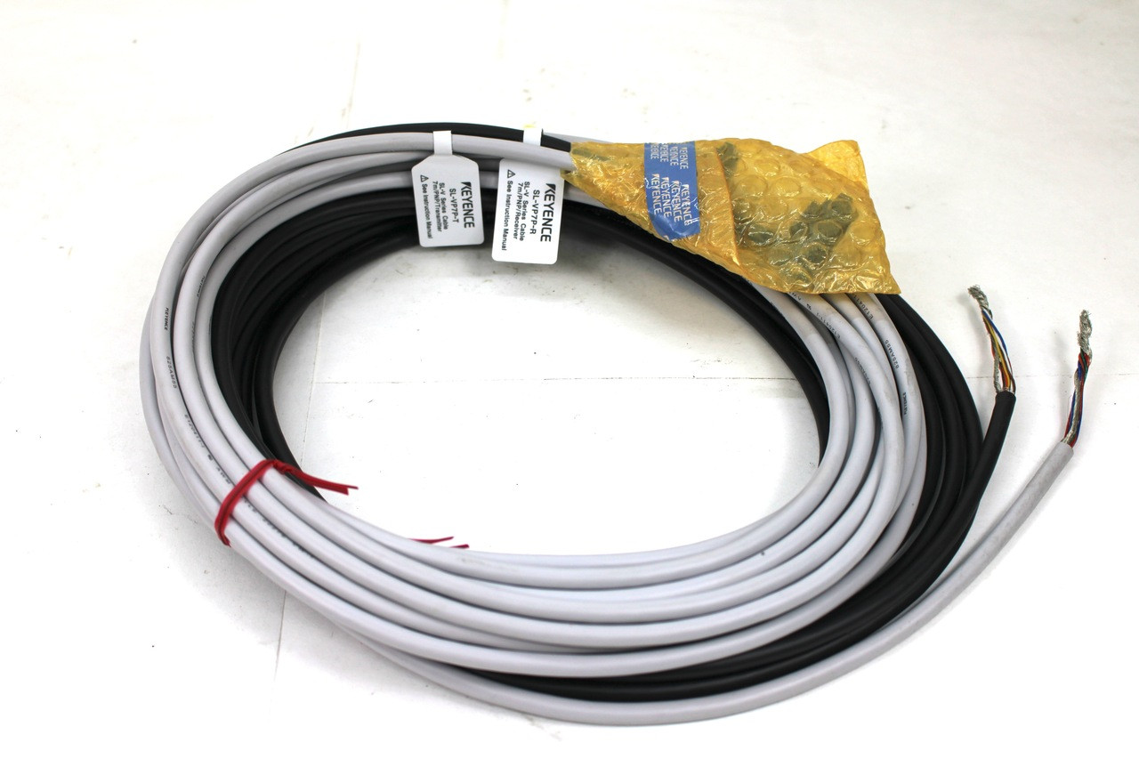Keyence SL-VP7P Light Curtain Cable Set Transmitter & Receiver