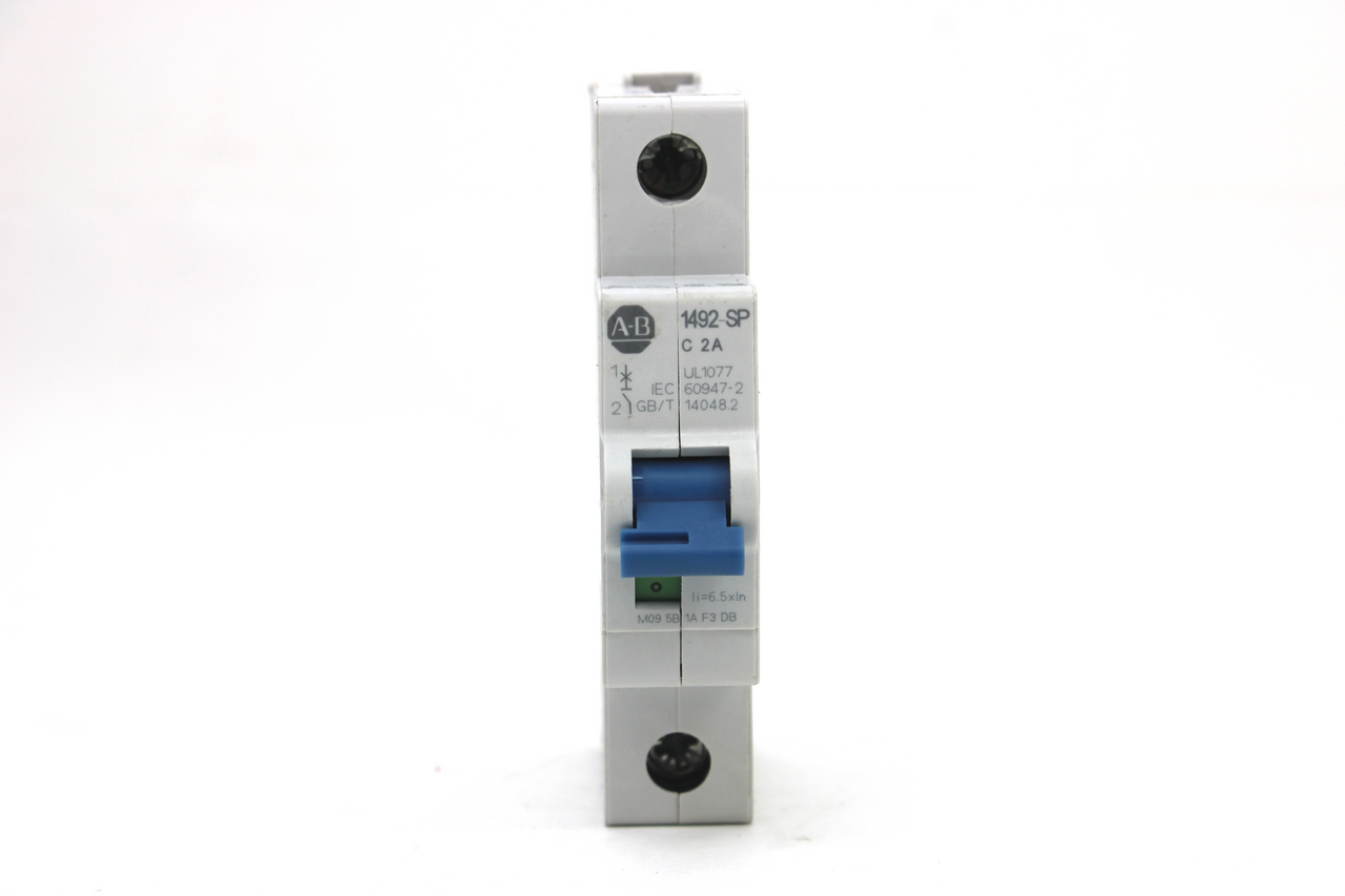 Allen Bradley 1492-SPM1C020 Ser. D Circuit Breaker, 2 Amp, 1-Pole