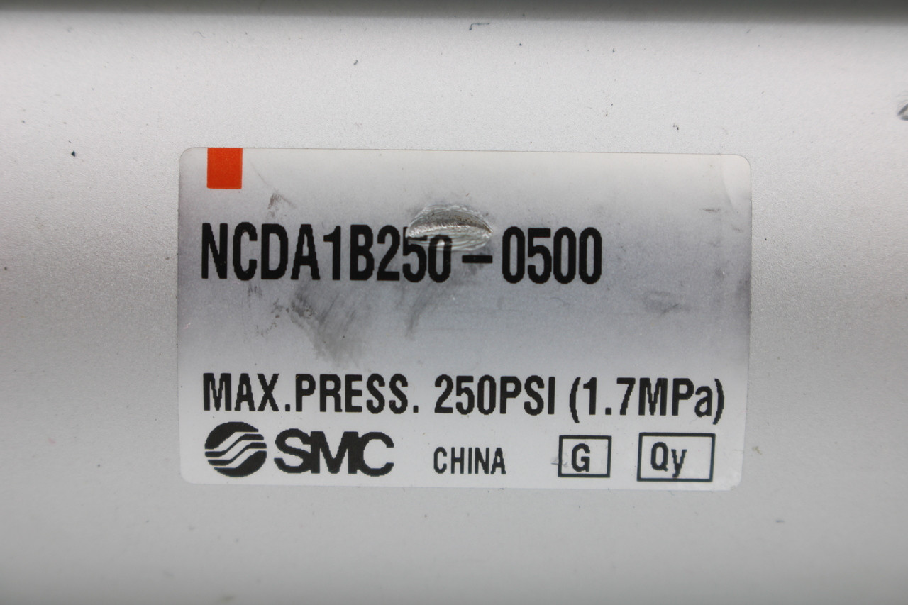 SMC NCDA1B250-0500 Pneumatic Tie Rod Cylinder, 2 1/2" Bore, 5" Stroke, NEW