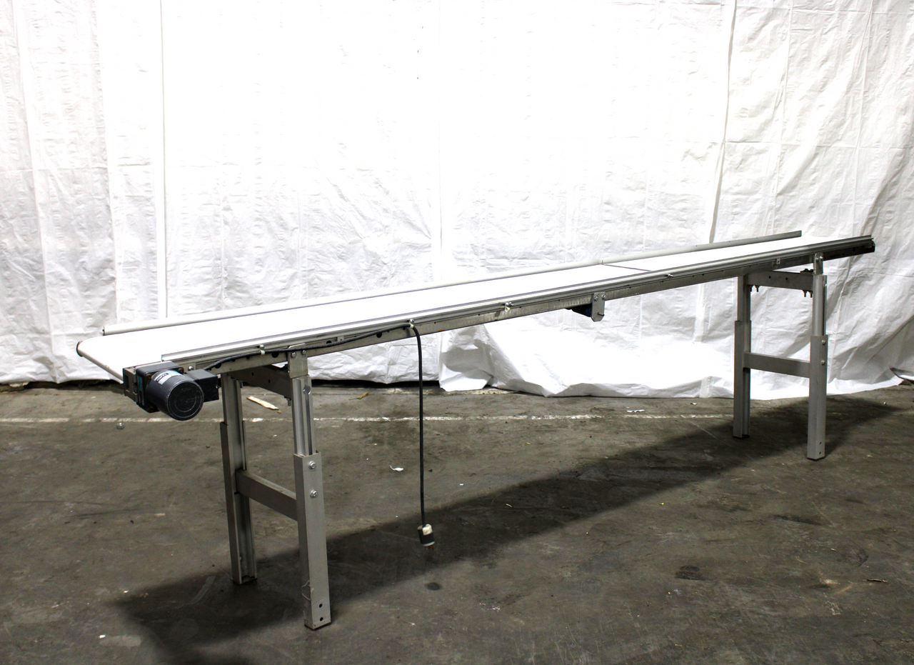 Q.C. Industries 120" L x 12" W Belt Conveyor