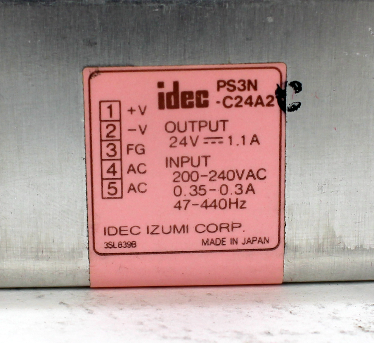 IDEC PS3N-C24A2 Power Supply, 24V, 1.1A Output