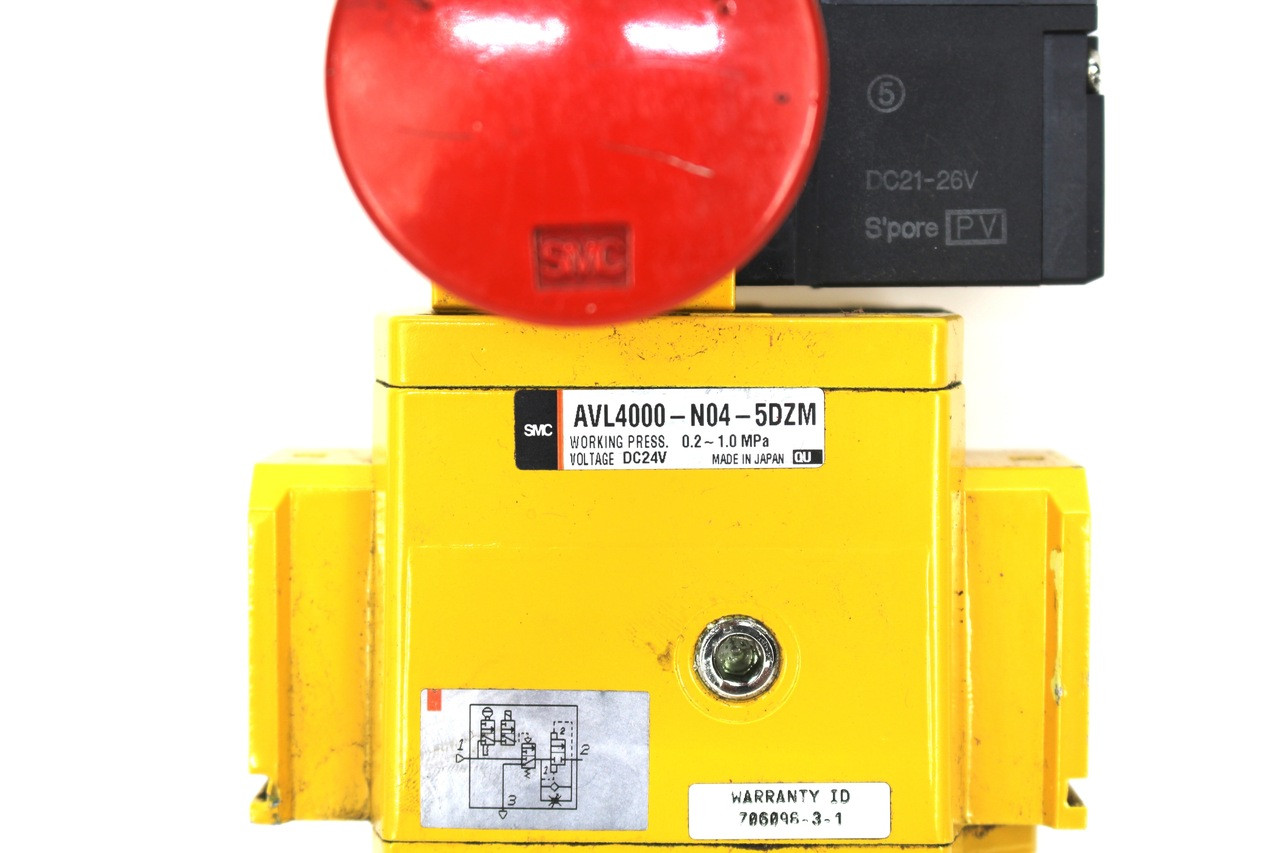 SMC AVL4000-N04-5DZM Soft Start Valve 0.2~1.0MPa w/ IS0M-40 Pressure Switch