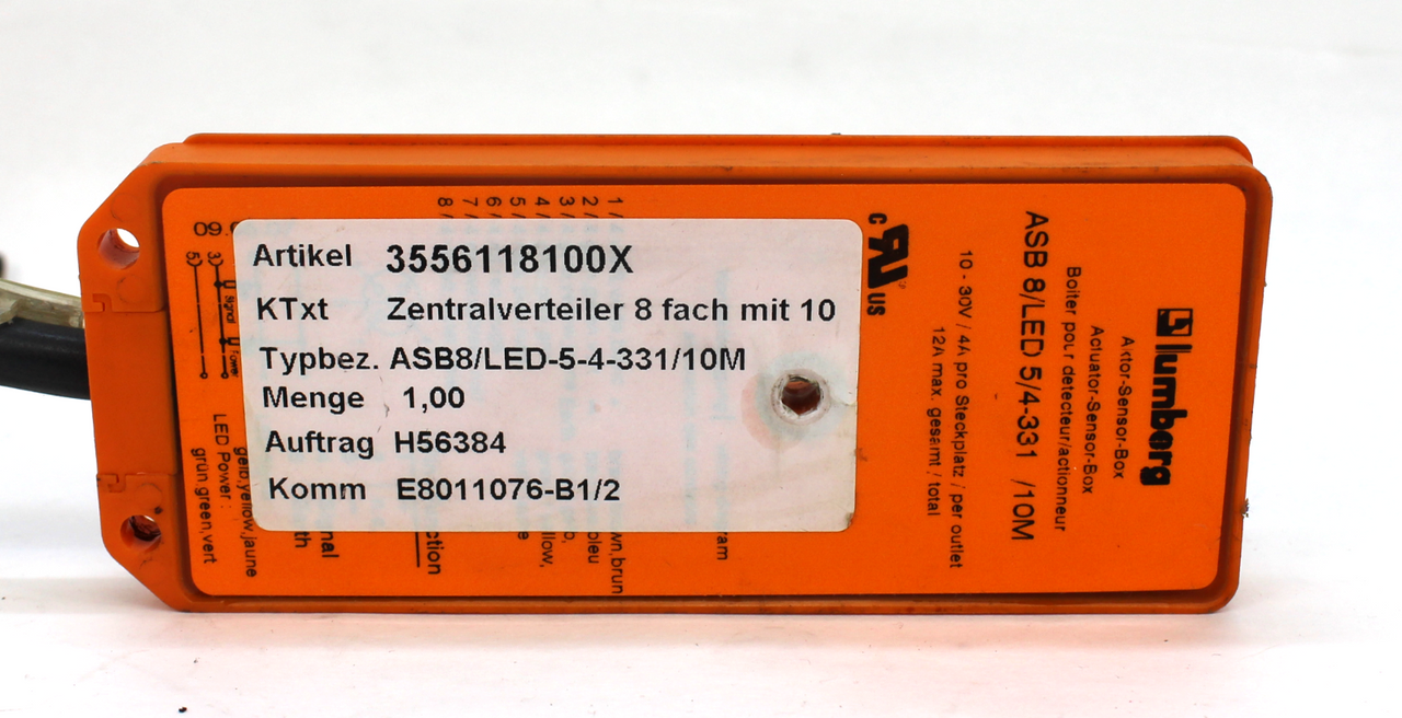 Lumberg ASB 8/LED 5/4-331 /10M Actuator Sensor Box