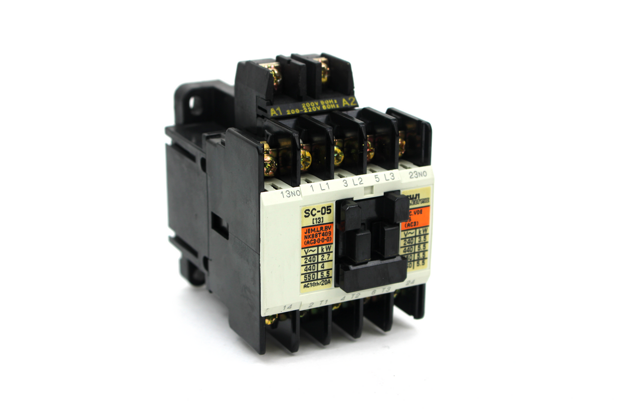 Fuji Electric SC-05 Contactor, 200-220V Coil, 13 Amp