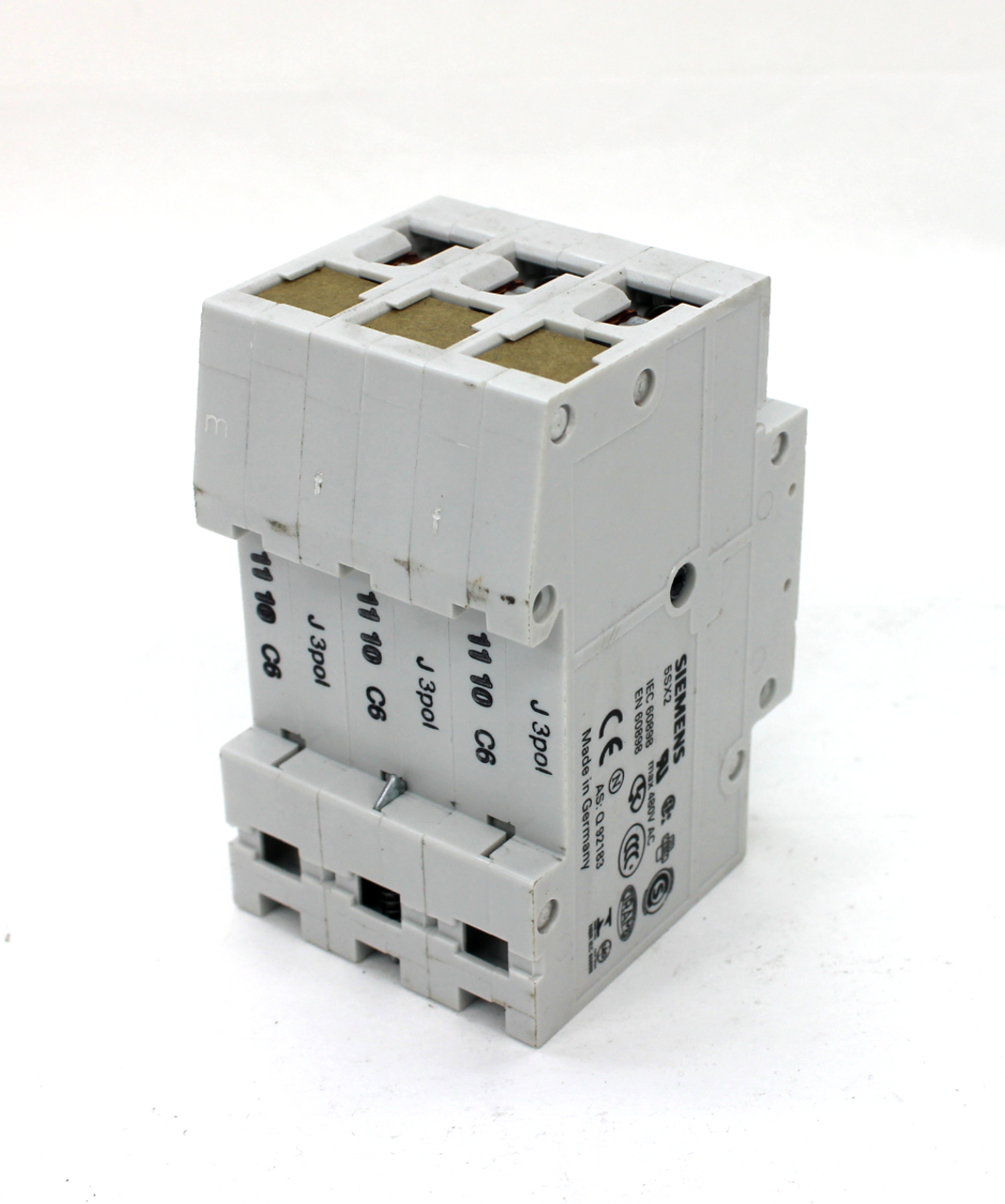 Siemens 5SX23 C6 Circuit Breaker, 2 Pole, 6 Amps