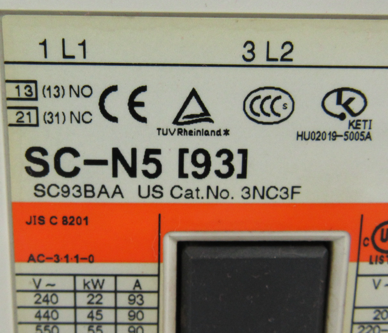 Fuji Electric SNC3F SC-N5 [93] Contactor