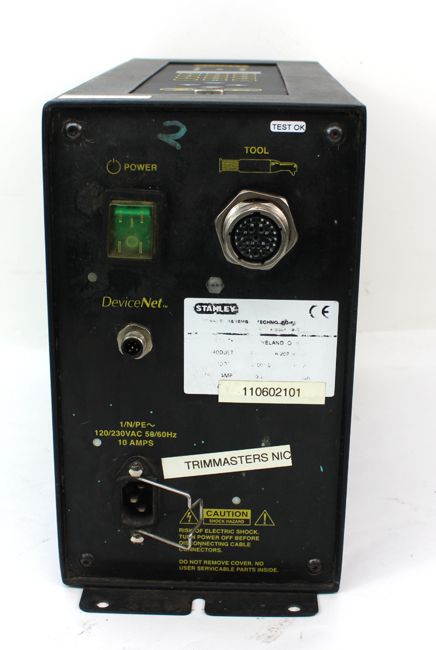 Stanley Q1001-010-001 Rev.A Alpha Module w/ Dnet Nutrunner Controller, 10A, 110/220V