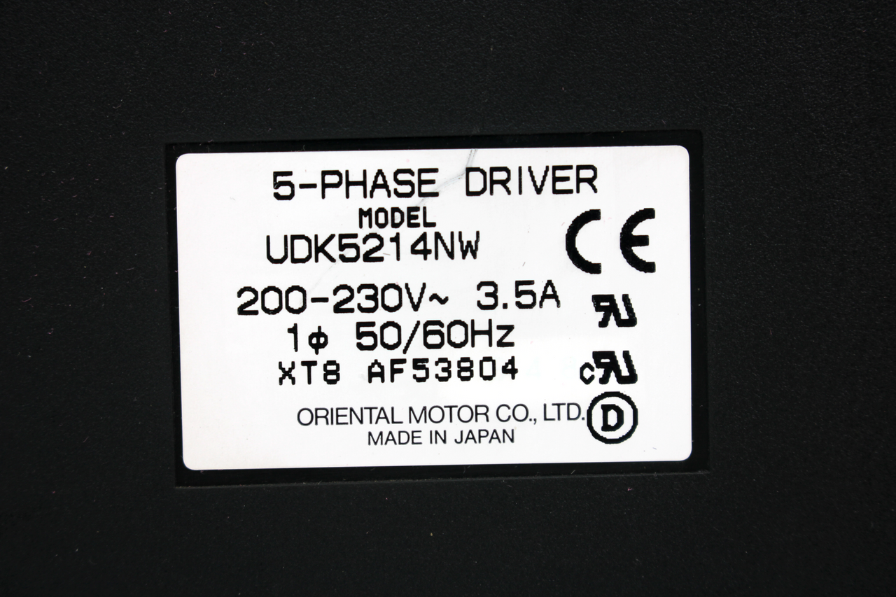 Oriental Motor UDK5214NW 5-Phase Driver, 200-230V