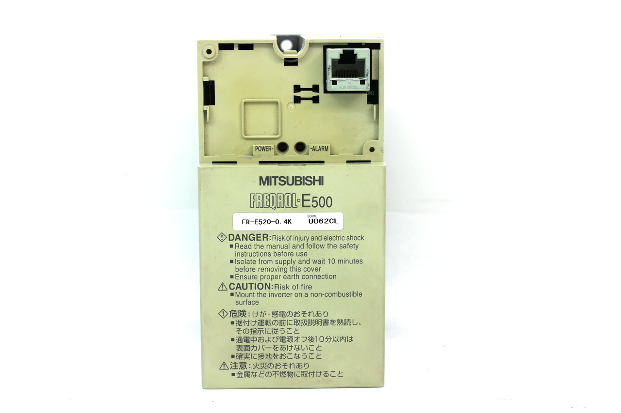 Mitsubishi FR-E520-0.4K Inverter Drive, 0.4kW, 240V AC