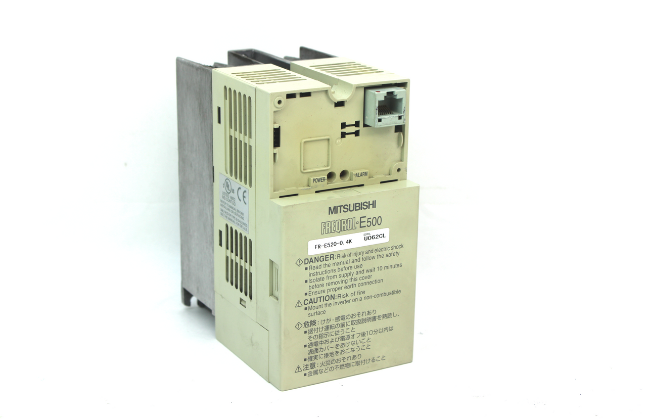 Mitsubishi FR-E520-0.4K Inverter Drive, 0.4kW, 240V AC