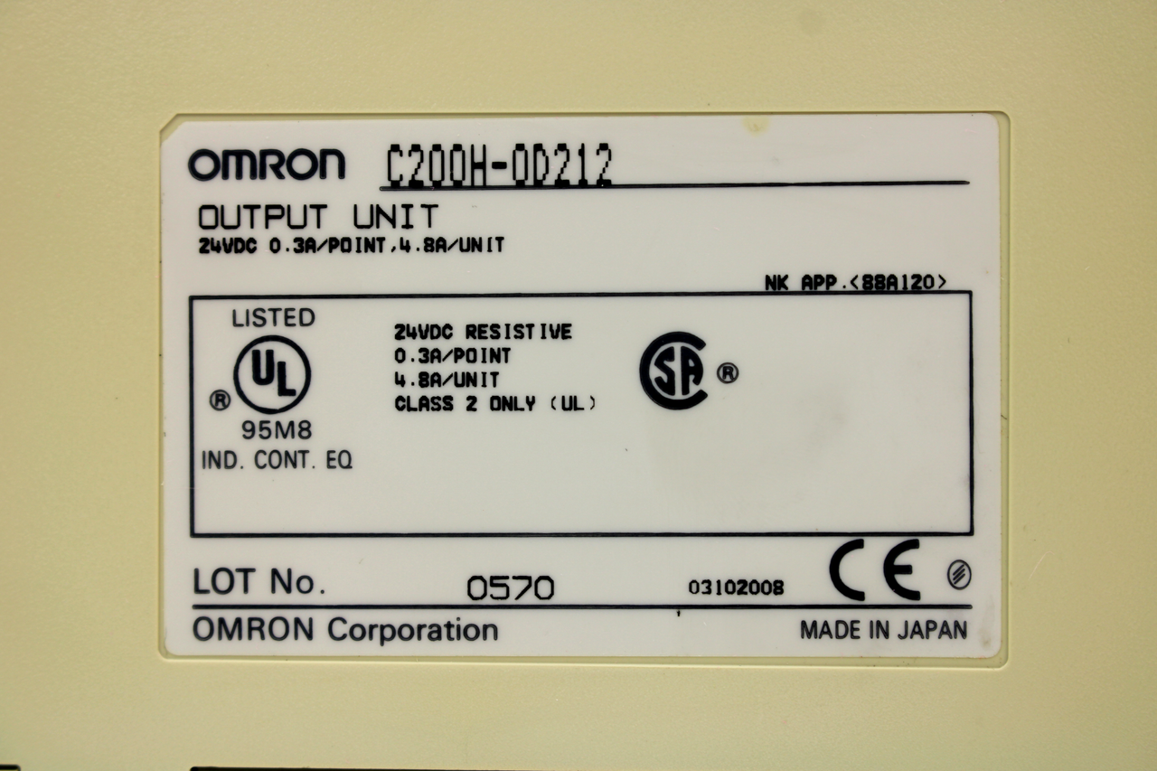 Module De Sortie Omron C200H-OC226 - Relais 24V 2A, Occasion Testé (réf. B794)