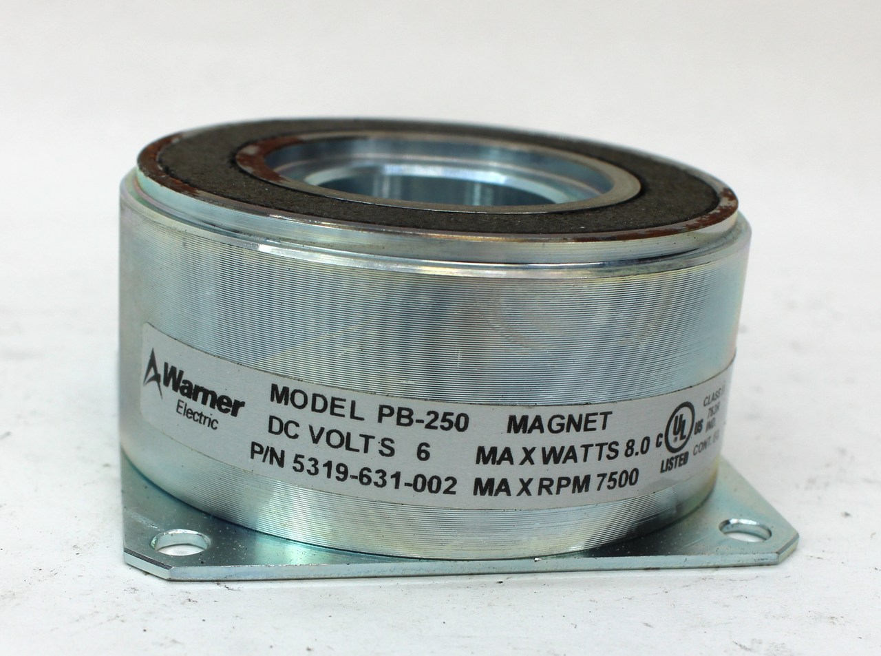 Warner Electric 5319-631-002, PB-250 Brake Magnet, 6VDC
