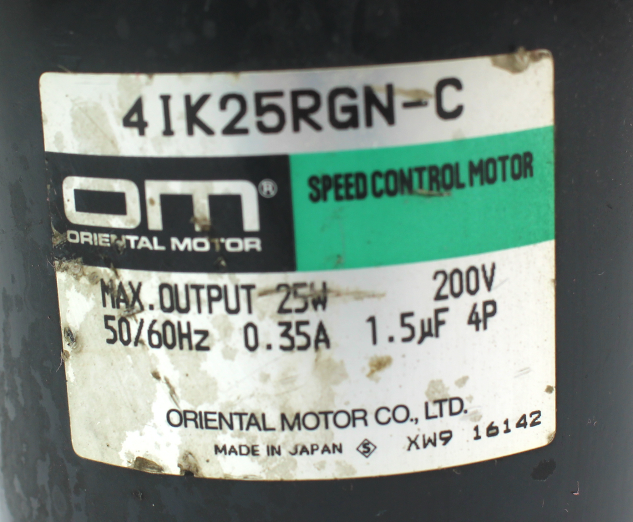 Oriental Motor 4IK25RGN-C Speed Control Motor, 200V