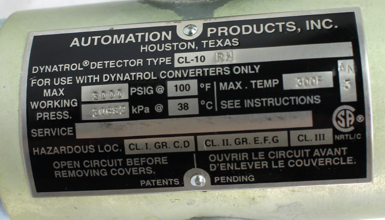 Automation Products CL-10RH, EC-102B Detector Liquid Level Switch