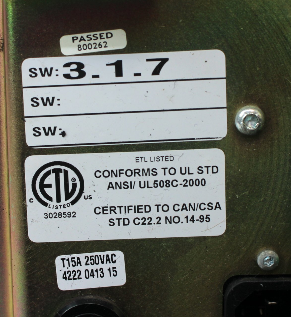 Altas PF3107-C-HW, Tensor 3-7 Nutrunner Torque Drive Controller