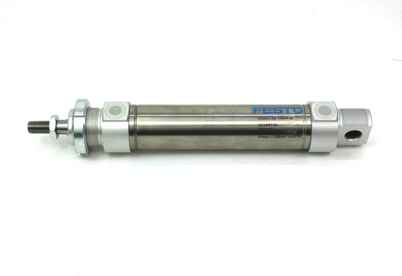 Festo DSNU-32-100-P-A Pneumatic Round Body Cylinder, 32mm Bore, 100mm Stroke