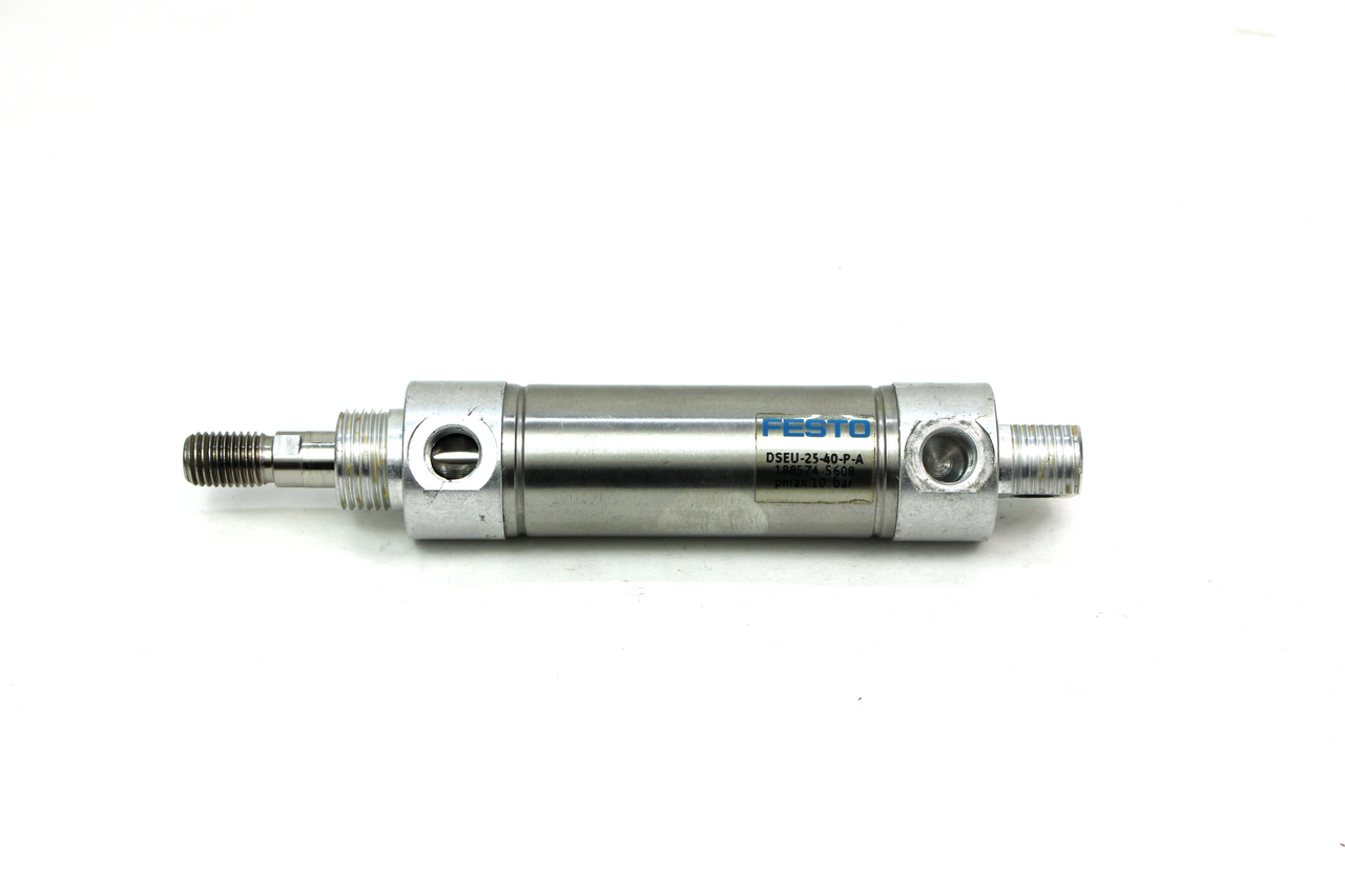 Festo DSEU-25-40-P-A Pneumatic Round Body Cylinder, 25mm Bore, 40mm Stroke