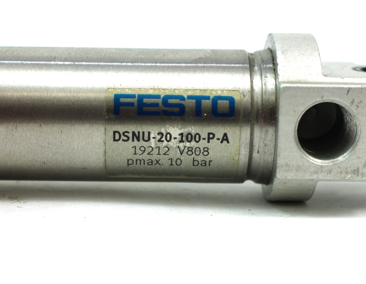 Festo DSNU-20-100-P-A Pneumatic Cylinder, 20mm Bore, 100mm Stroke