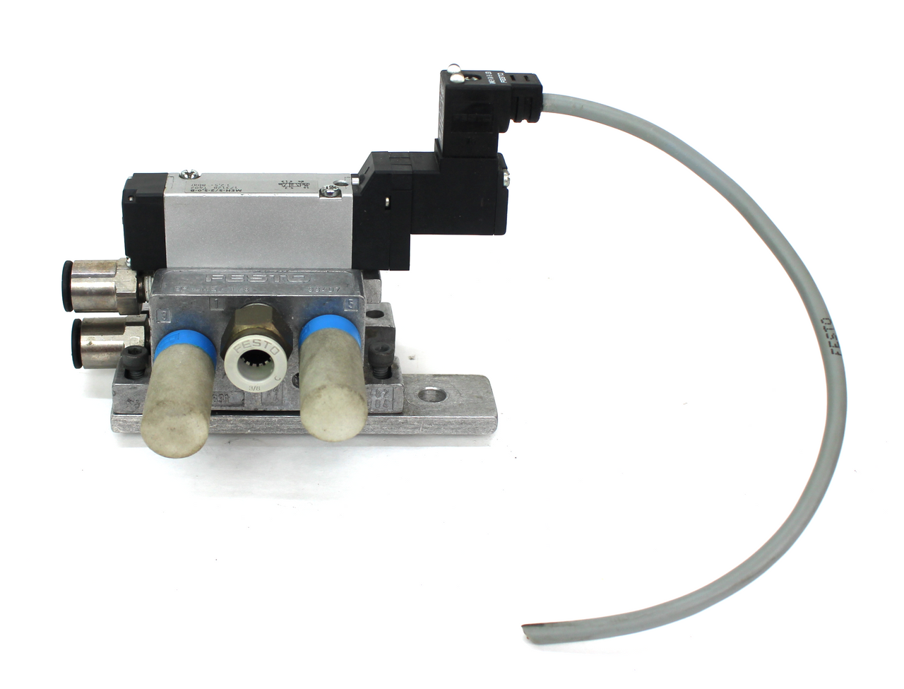 Festo EP-ME-1/8 w/ (1) MEH-5/2-5,0-B Solenoid Valve 8 bar