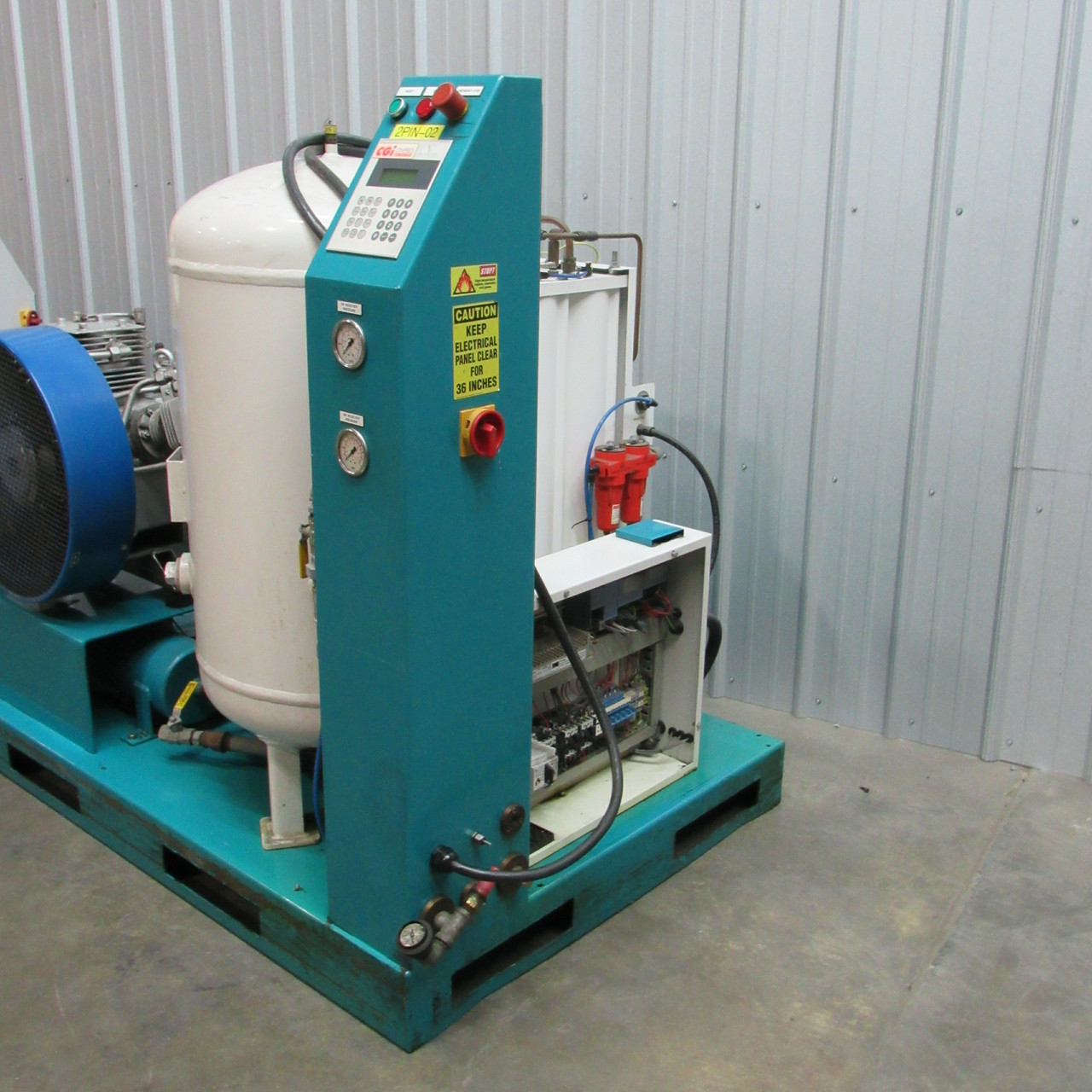 CGI Cinpres 12hp Nitrogen Preparation System w/ 3000SF Phased Pressure Controller