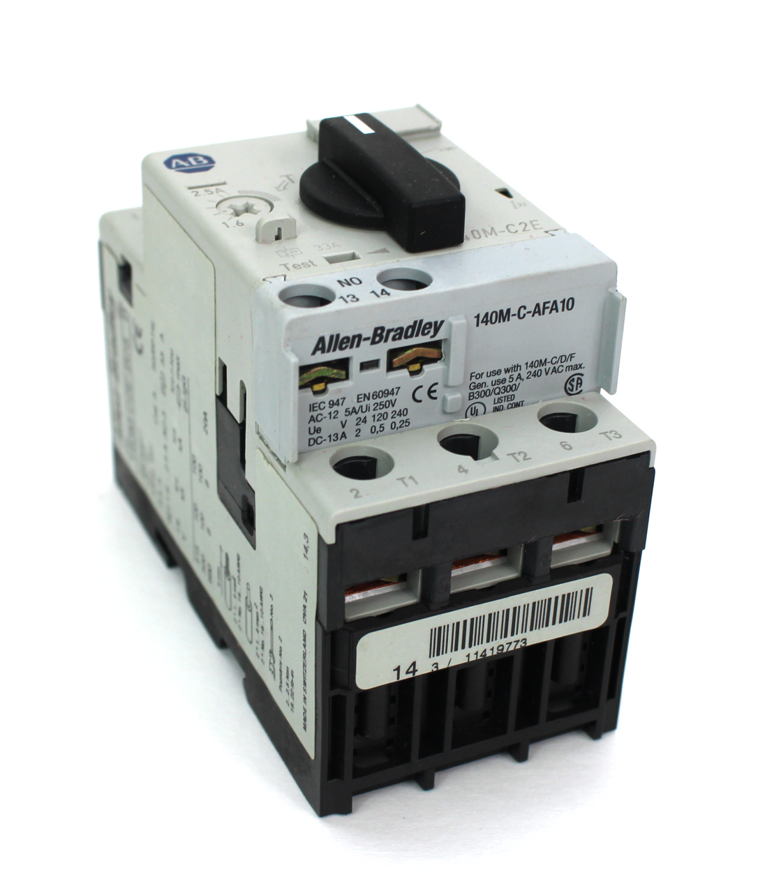 Allen Bradley 140M-C2E-B25 Ser.B Motor Protector 1.6-2.5A