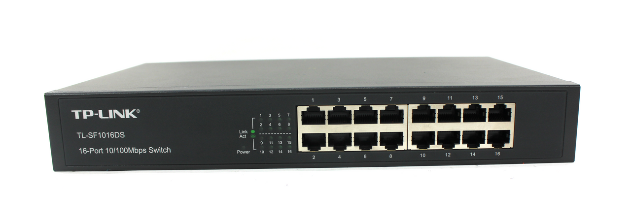 TP-Link TL-SF1016DSDS 16-Port 10/100Mbps Switch, 100-240V