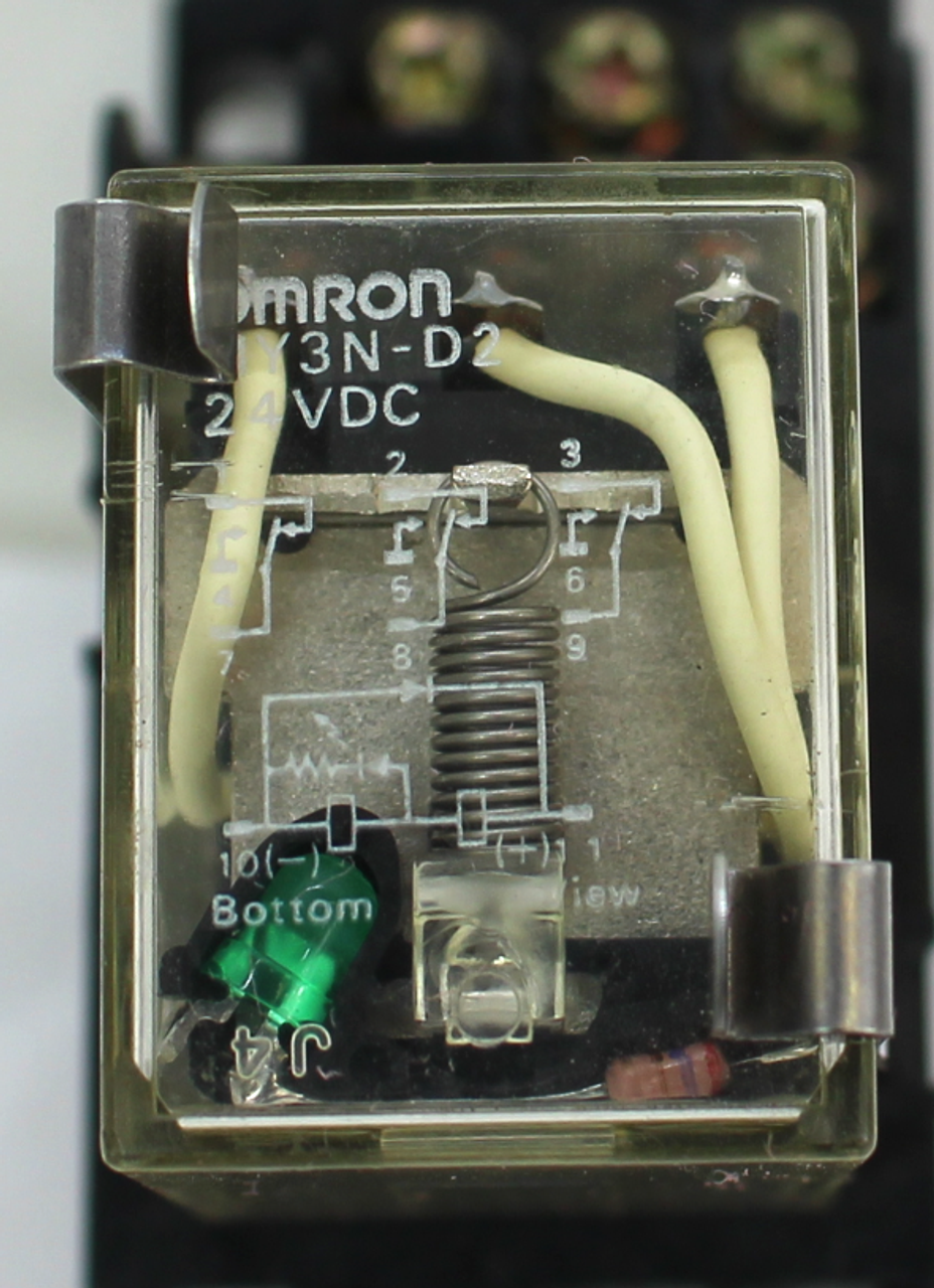 Omron MY3N-D2 Relay, 24VDC w/ Socket Base, 250V