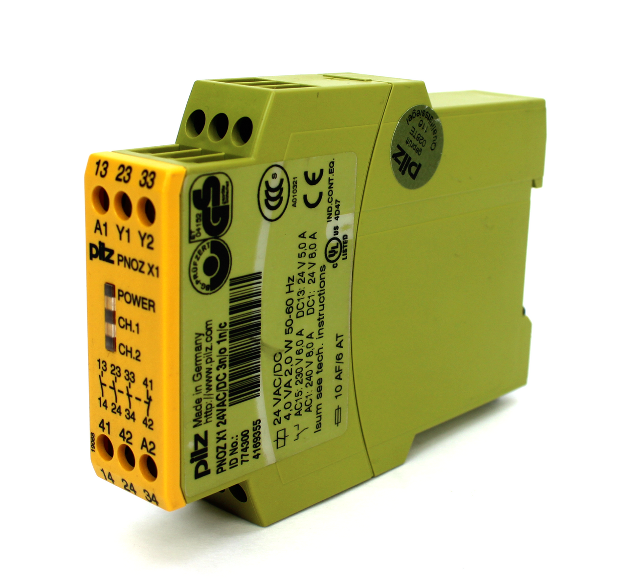 Pilz PNOZ X1 24VAC/DC 3n/o 1n/c Safety Relay