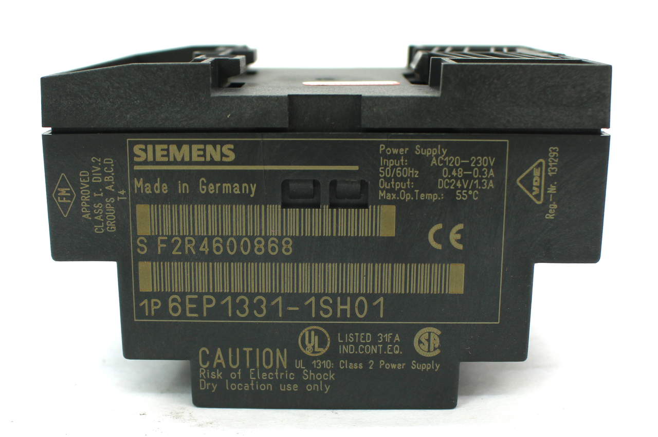 Siemens 6EP1331-1SH01 LOGO Power Supply, 120-230VAC