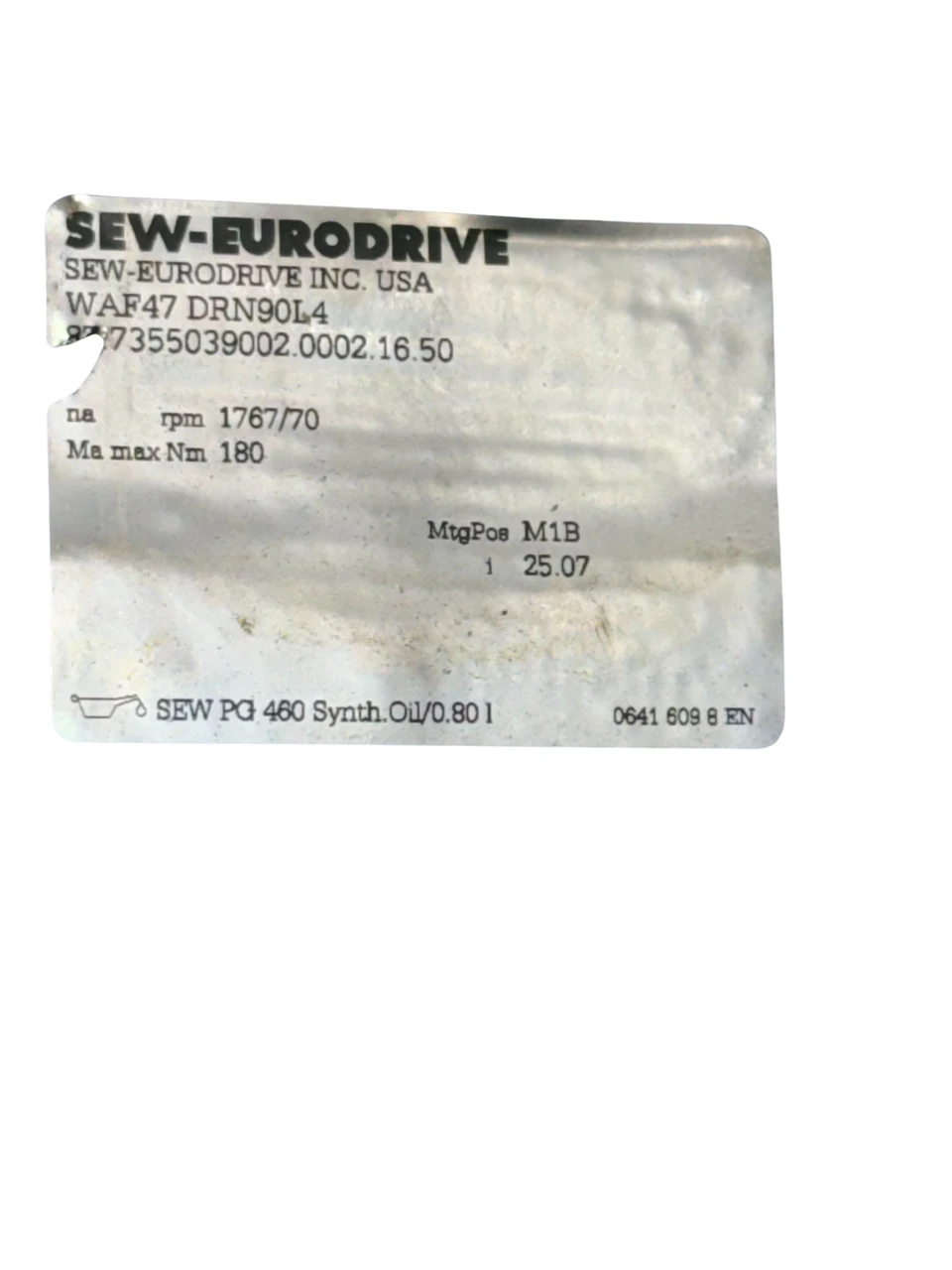 Sew-Eurodrive WAF47 DRN90L4 View 6