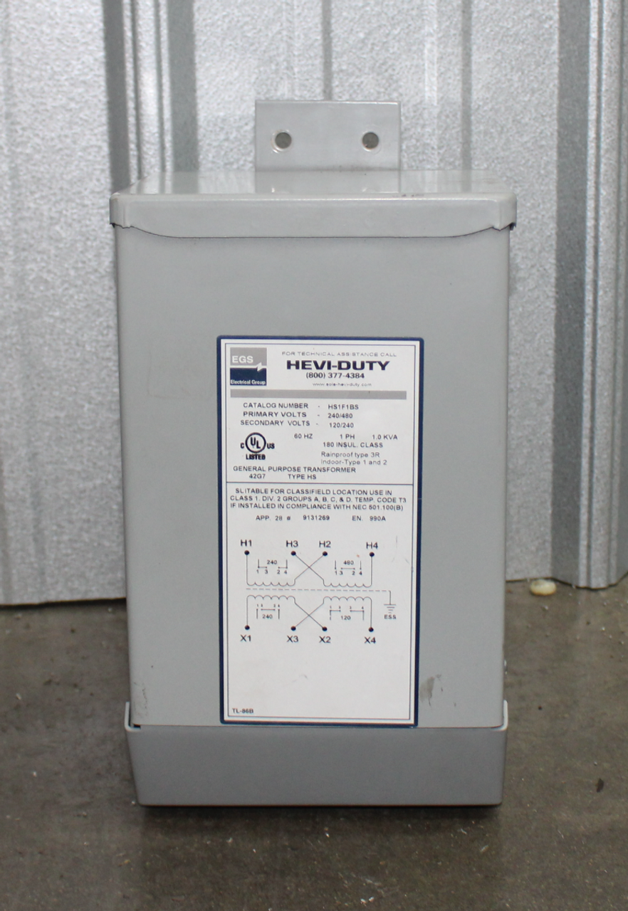 Solo Heavi-Duty HS1F1BS General Purpose Transformer, 1.0KVA, 1 Phase