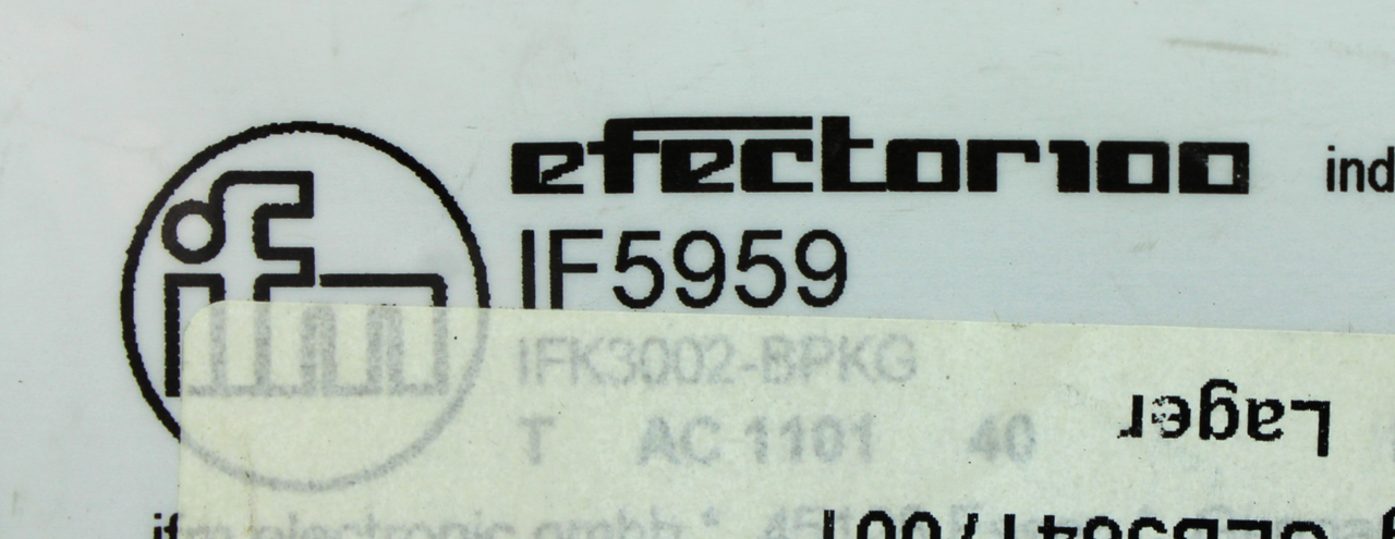 IFM Efector IF5959 IFK3002-BPKG Inductive Proximity Sensor, NEW